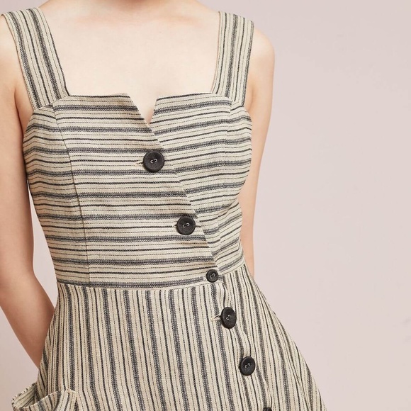 Edit Listing Anthropologie Eva Franco Stripe Utility Midi Dress - Picture 1 of 8